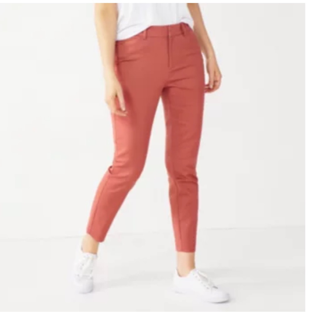 Nine West Slim Ankle High Rise Pants
